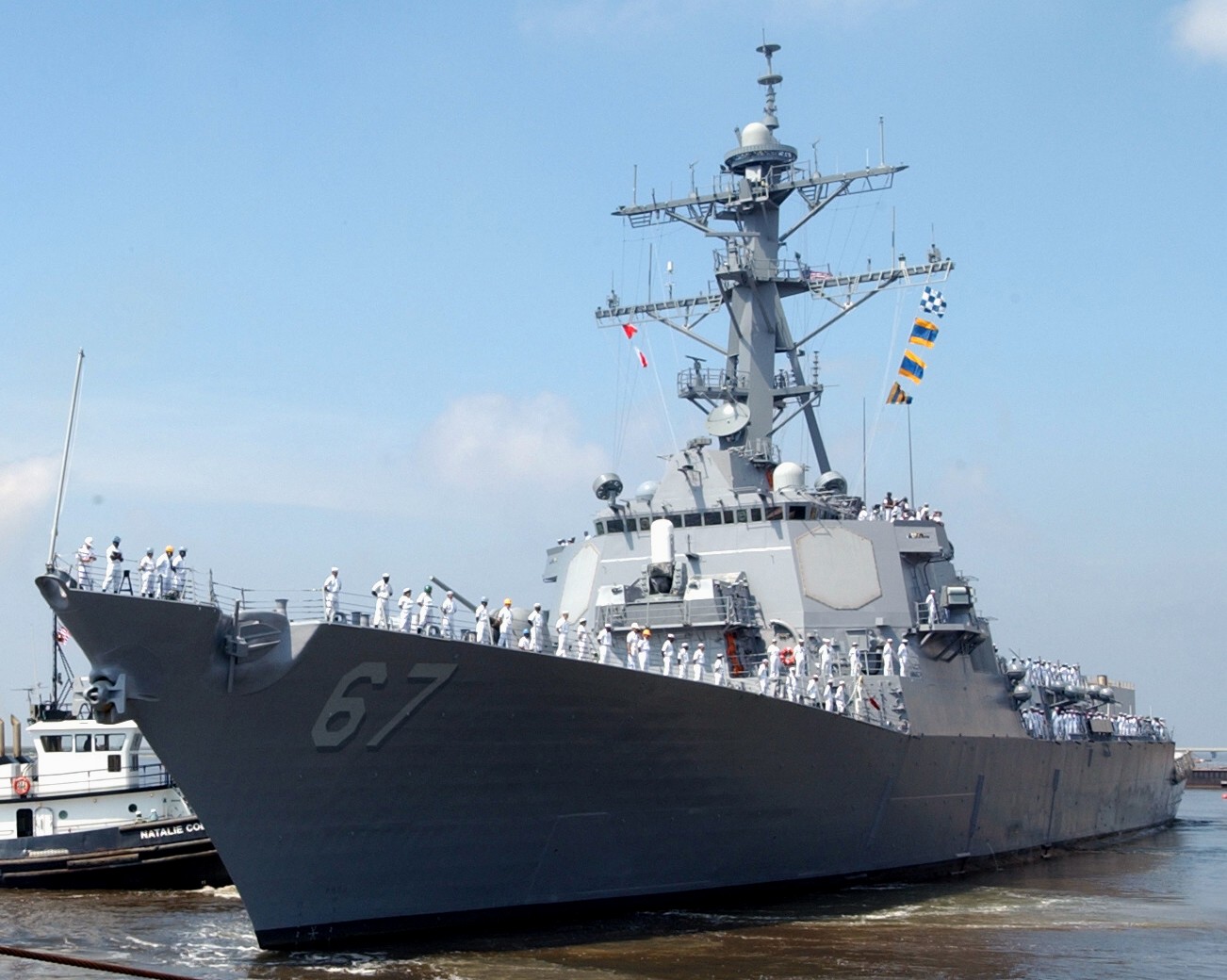 ddg-67 uss cole guided missile destroyer arleigh burke class navy aegis 49 ngss ingalls pascagoula