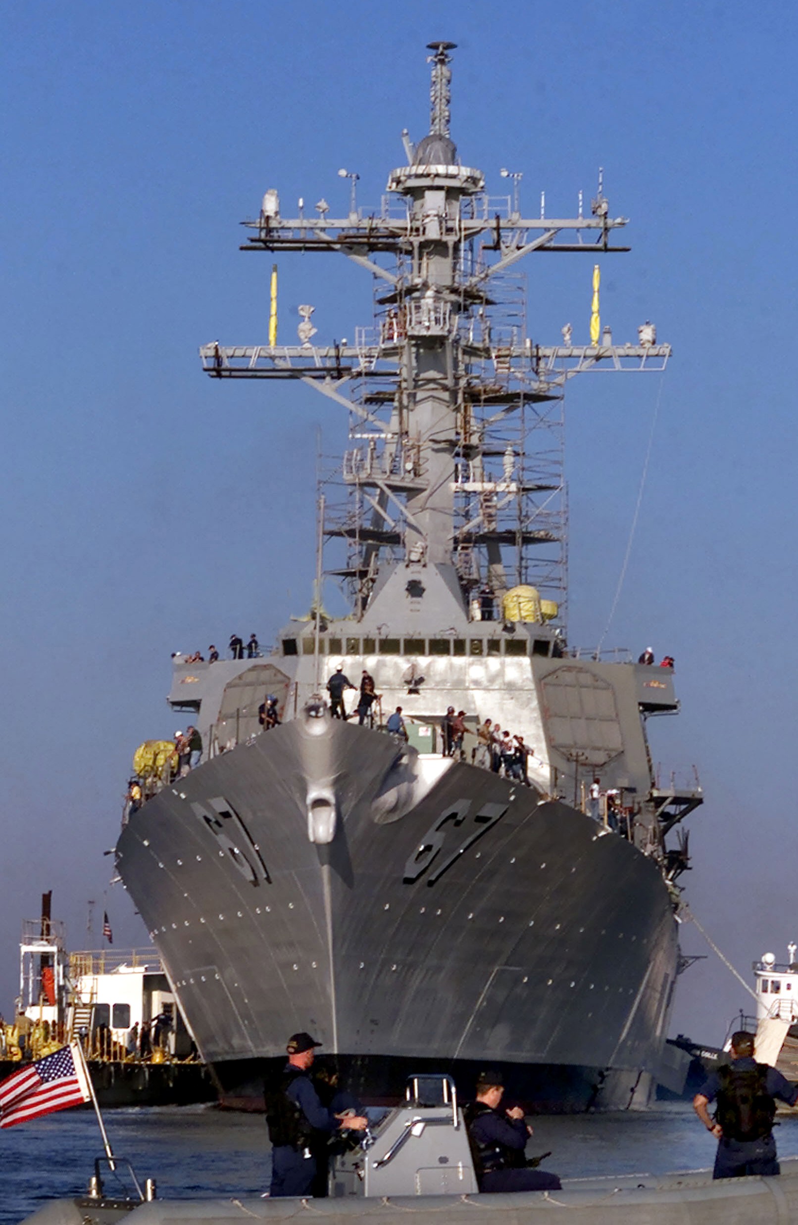 ddg-67 uss cole guided missile destroyer arleigh burke class navy aegis 51
