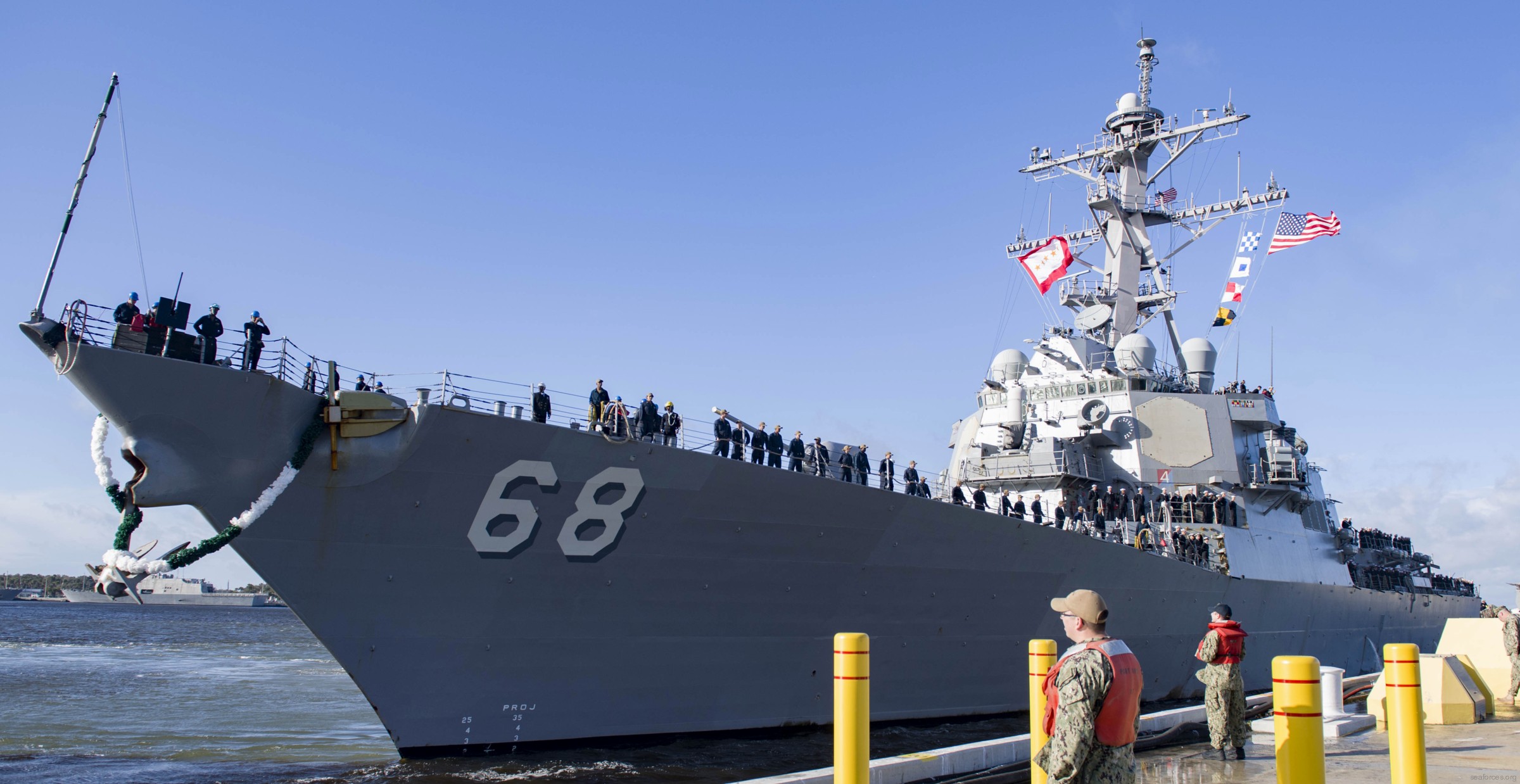ddg-68 uss the sullivans guided missile destroyer arleigh burke class aegis 12x bath iron works mayport florida