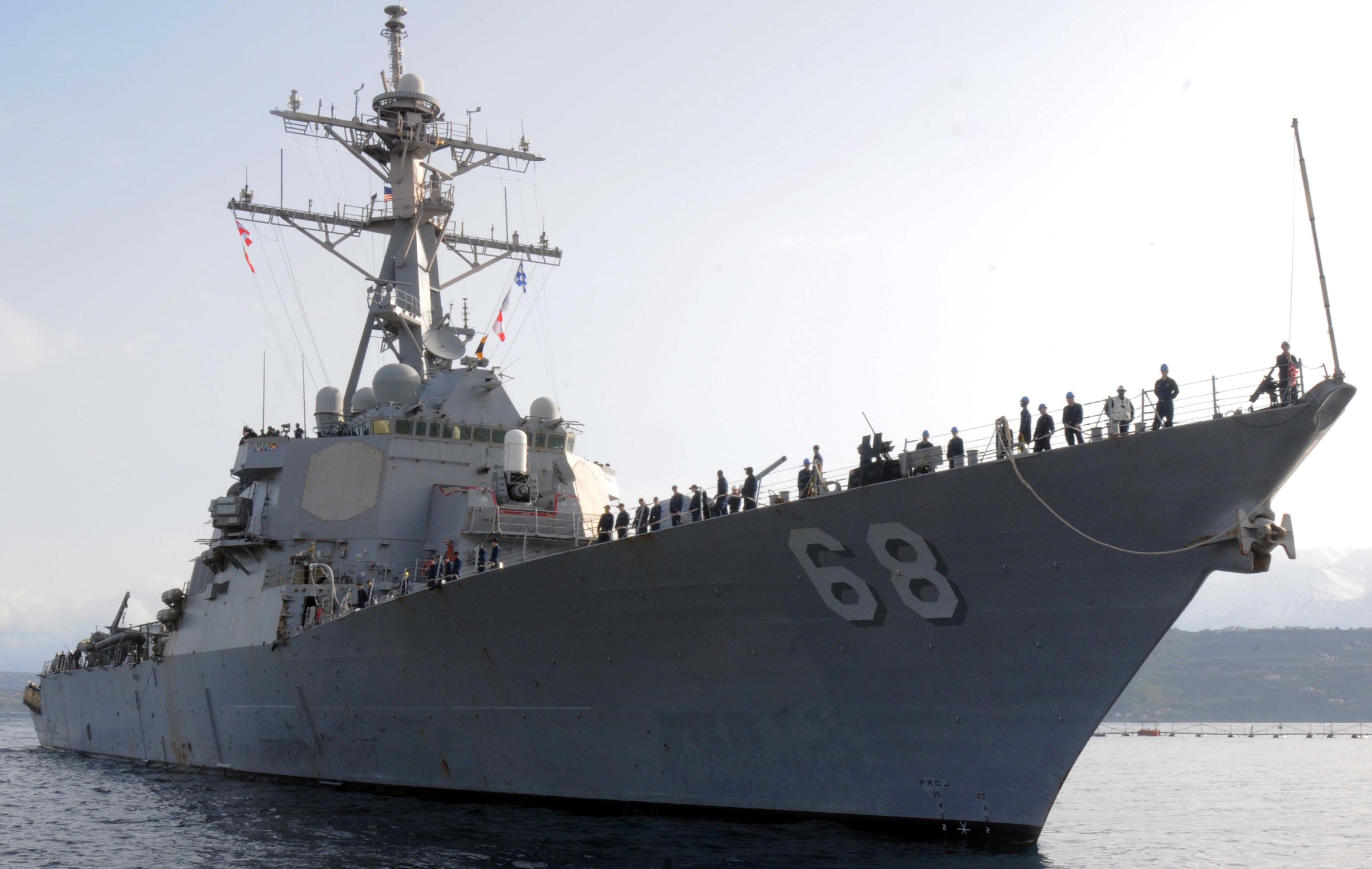ddg-68 uss the sullivans guided missile destroyer arleigh burke class aegis 33 souda bay crete greece