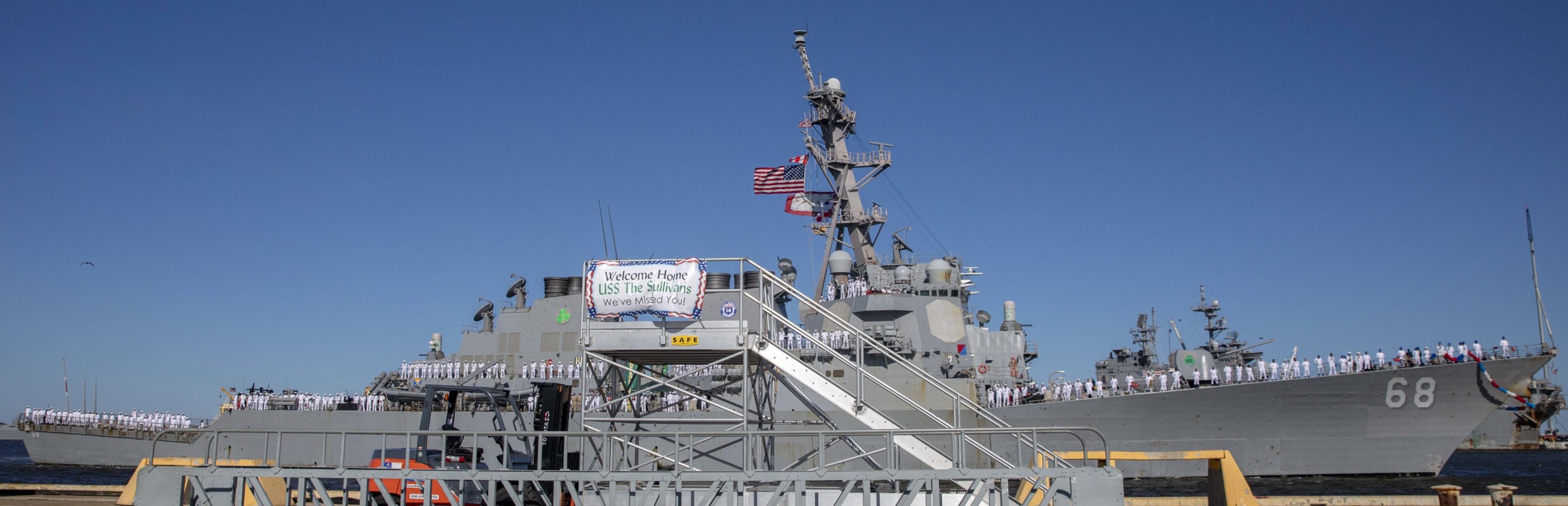 ddg-68 uss the sullivans guided missile destroyer returning mayport florida 2021 63
