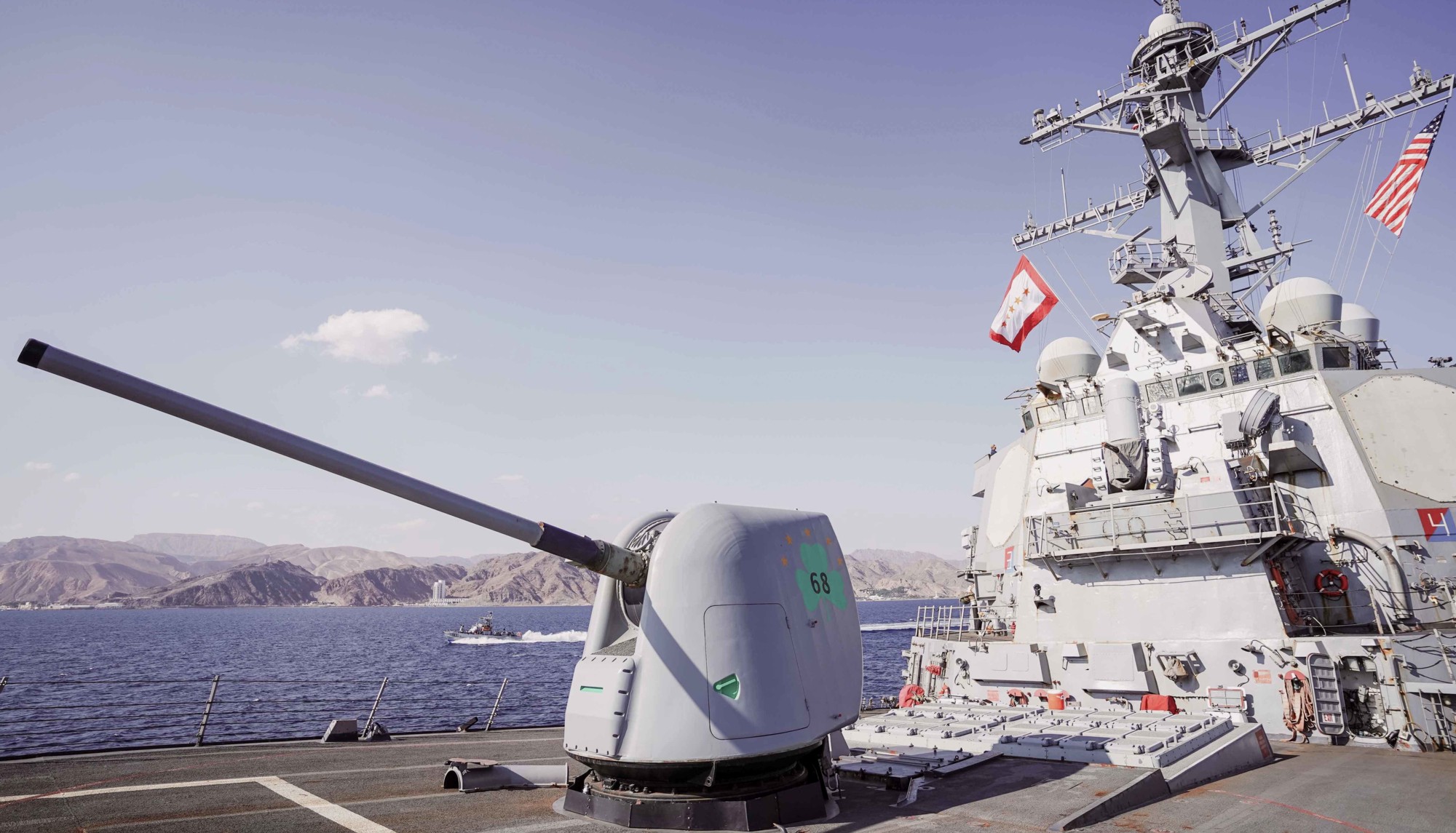 ddg-68 uss the sullivans guided missile destroyer gulf of aqaba 2022