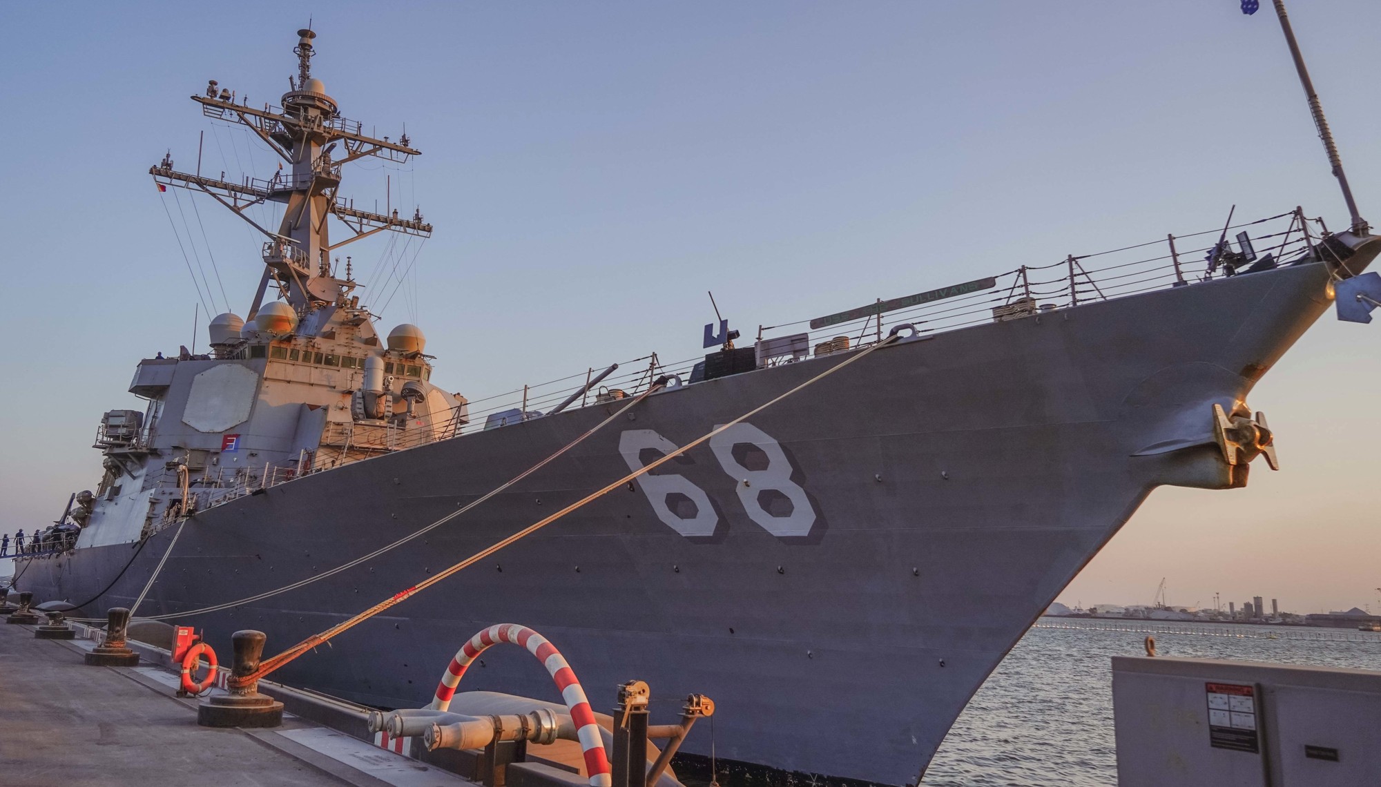 ddg-68 uss the sullivans guided missile destroyer manama bahrain 2022