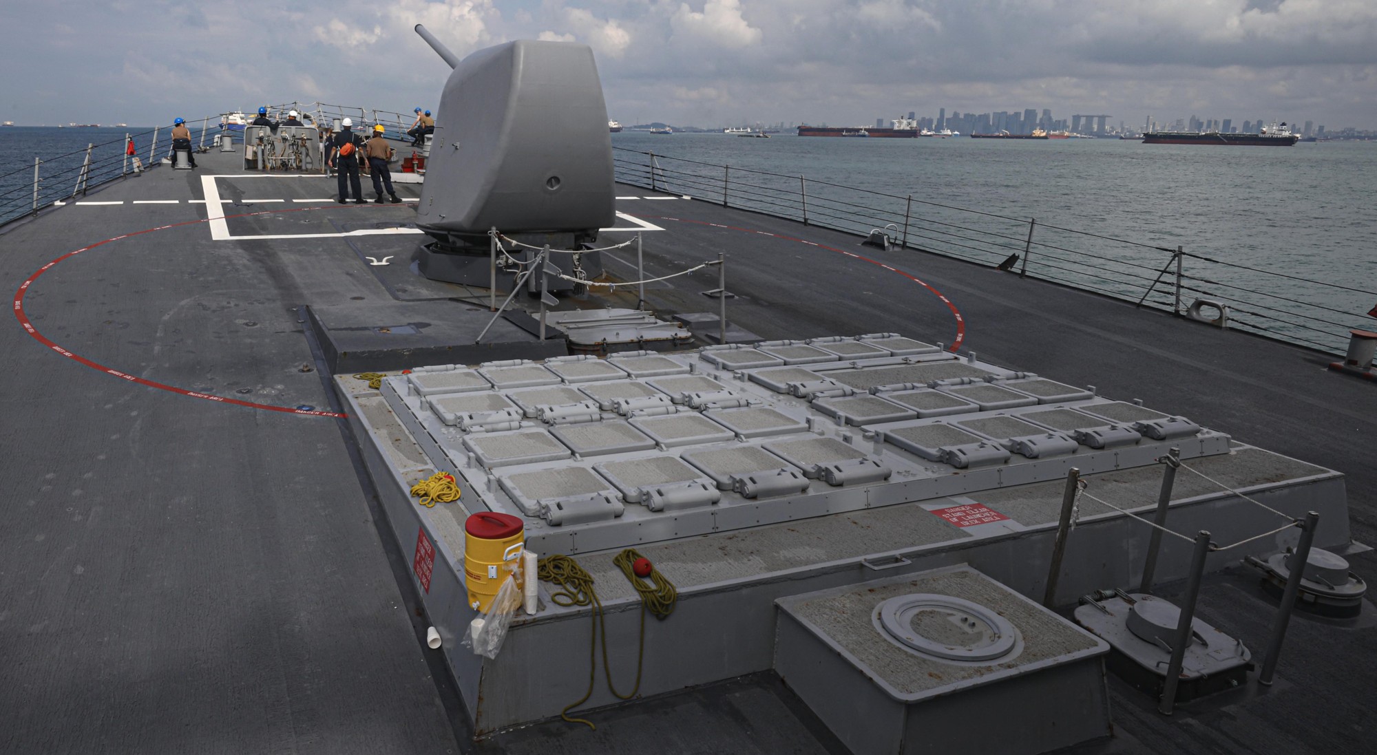 ddg-69 uss milius guided missile destroyer us navy changi naval base singapore 2025