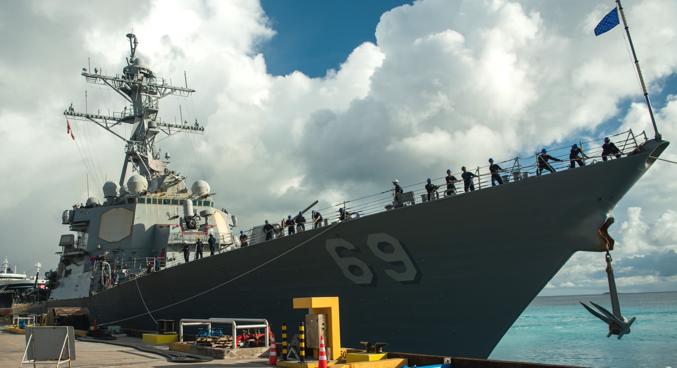 ddg-69 uss milius guided missile destroyer us navy diego garcia british oversea territory 2025