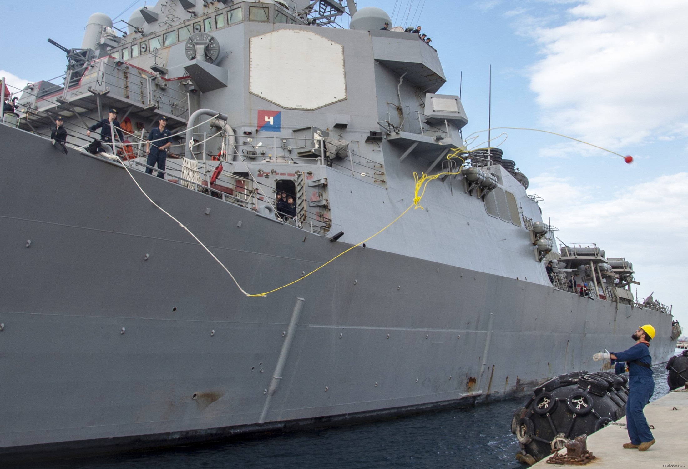 ddg-71 uss ross guided missile destroyer arleigh burke class aegis bmd 11 souda bay crete greece