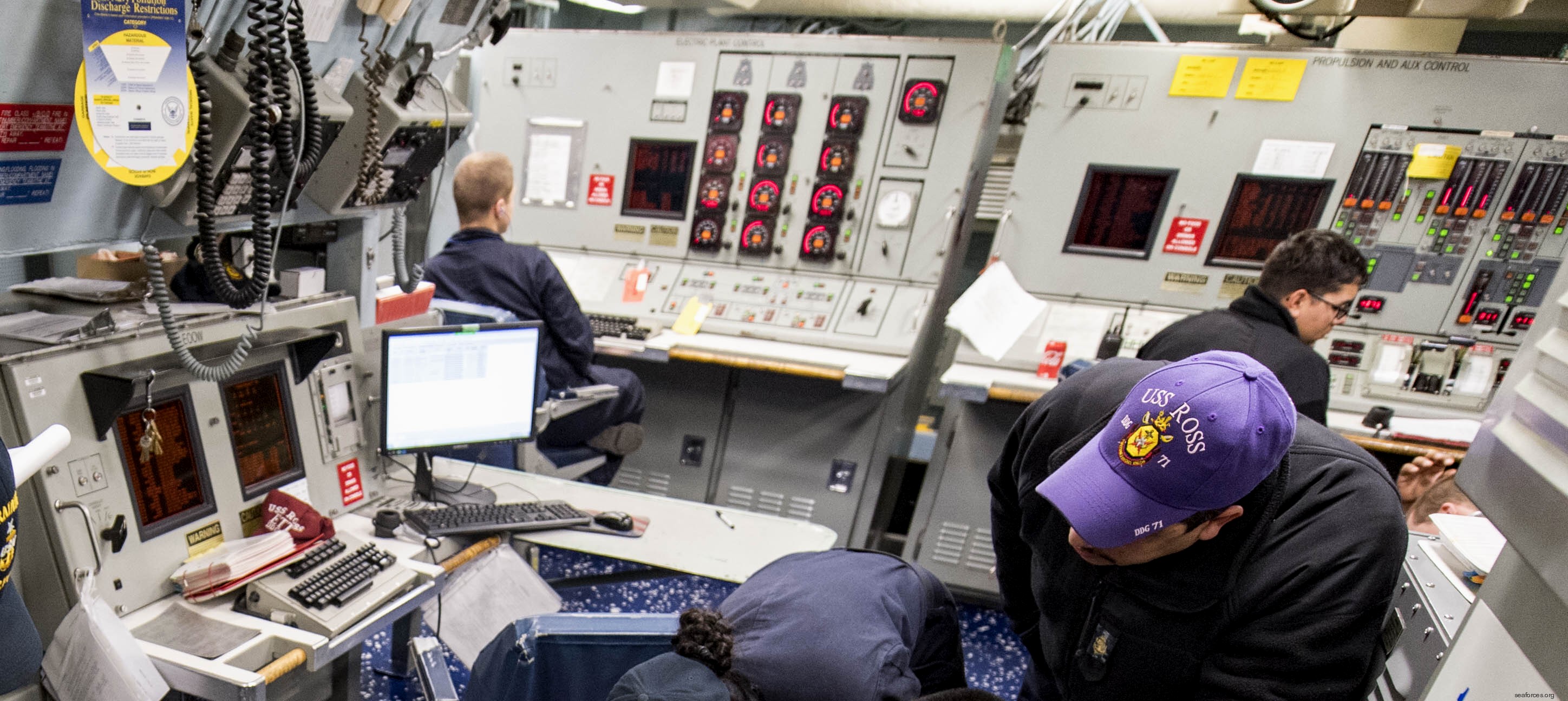 ddg-71 uss ross guided missile destroyer arleigh burke class aegis bmd 23 propulsion auxilary control