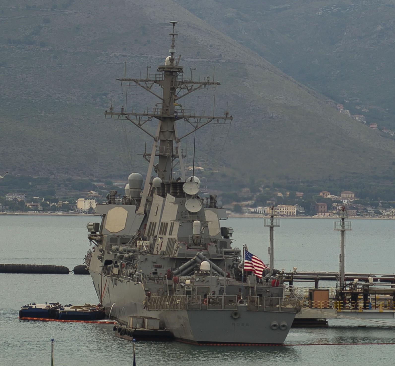 ddg-71 uss ross guided missile destroyer arleigh burke class aegis bmd 50 gaeta italy