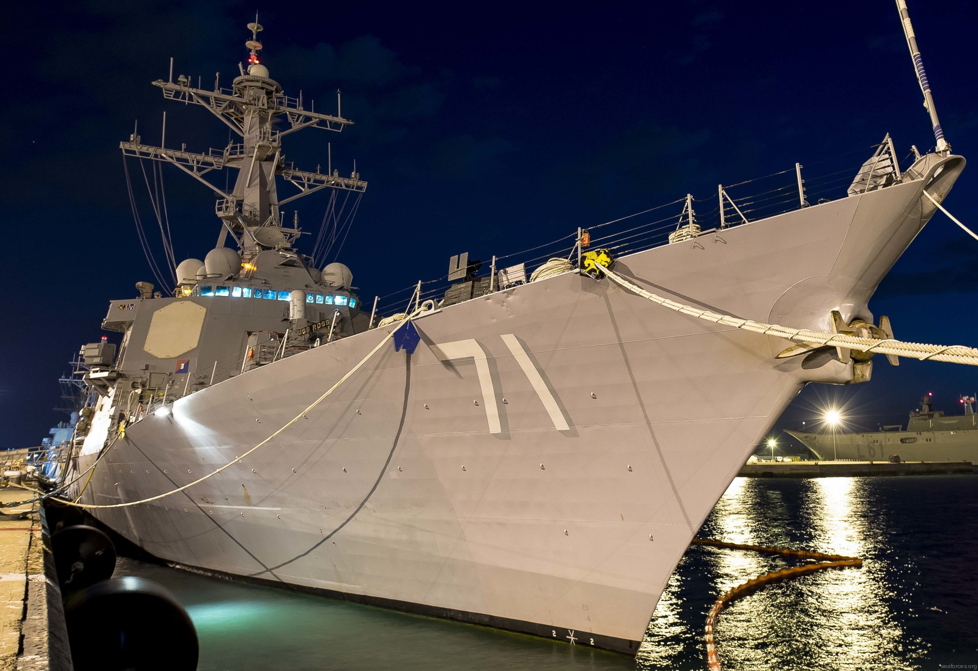 ddg-71 uss ross guided missile destroyer arleigh burke class aegis bmd 52
