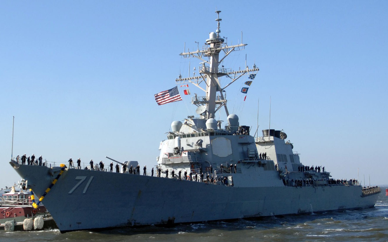 ddg-71 uss ross guided missile destroyer arleigh burke class aegis bmd 80