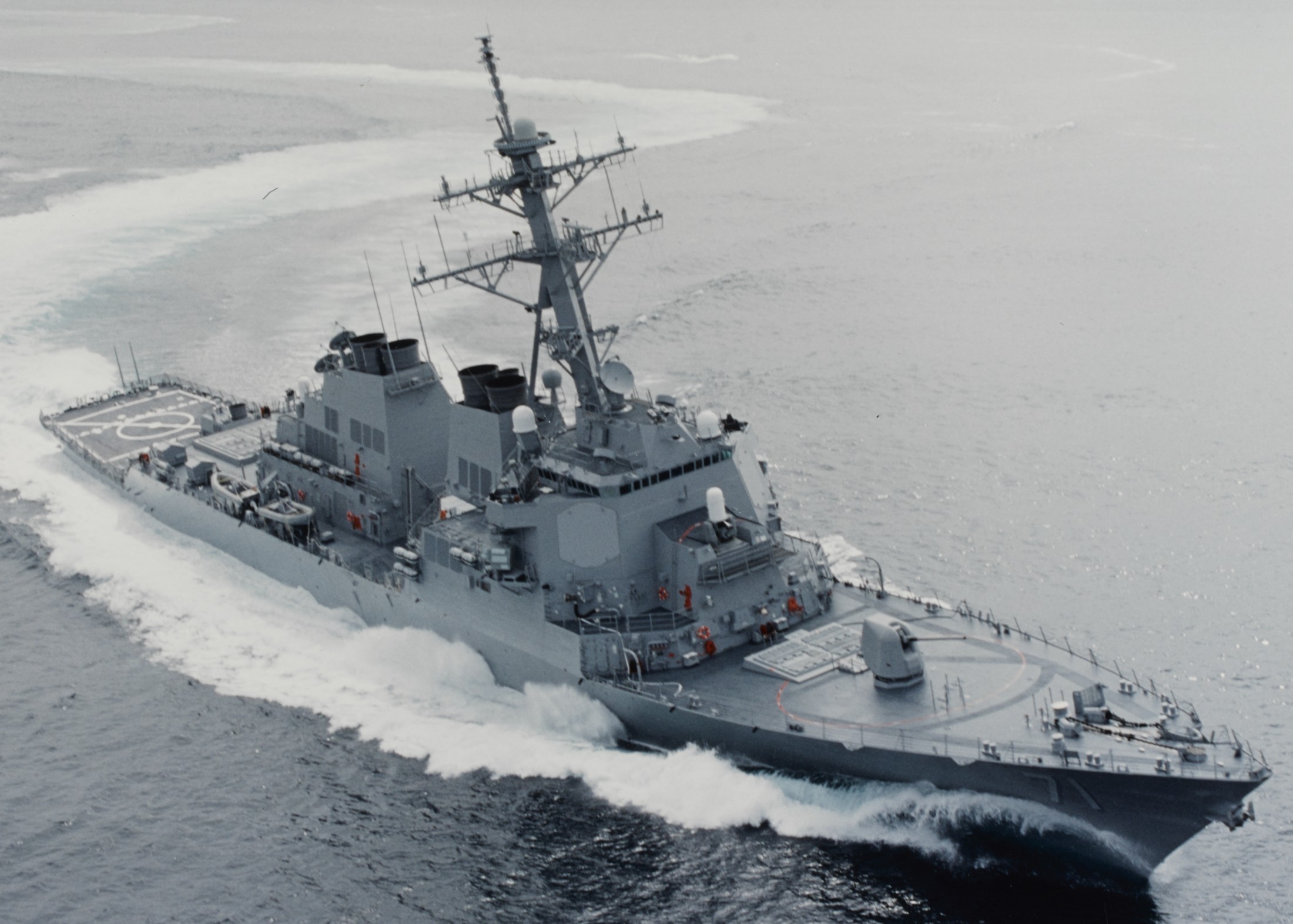 ddg-71 uss ross guided missile destroyer arleigh burke class aegis bmd 104 builders trials