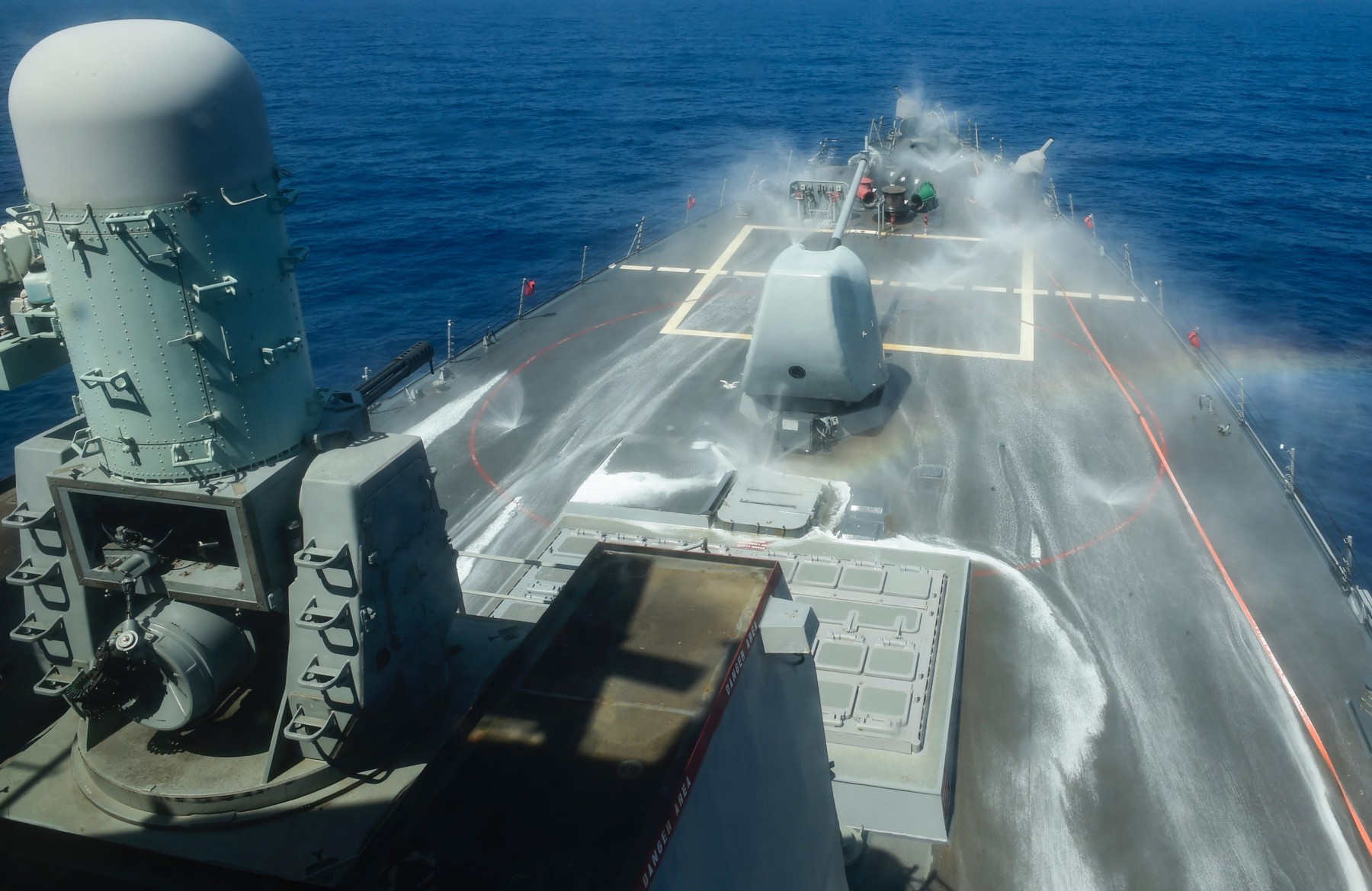 ddg-71 uss ross guided missile destroyer countermeasures washdown system 110