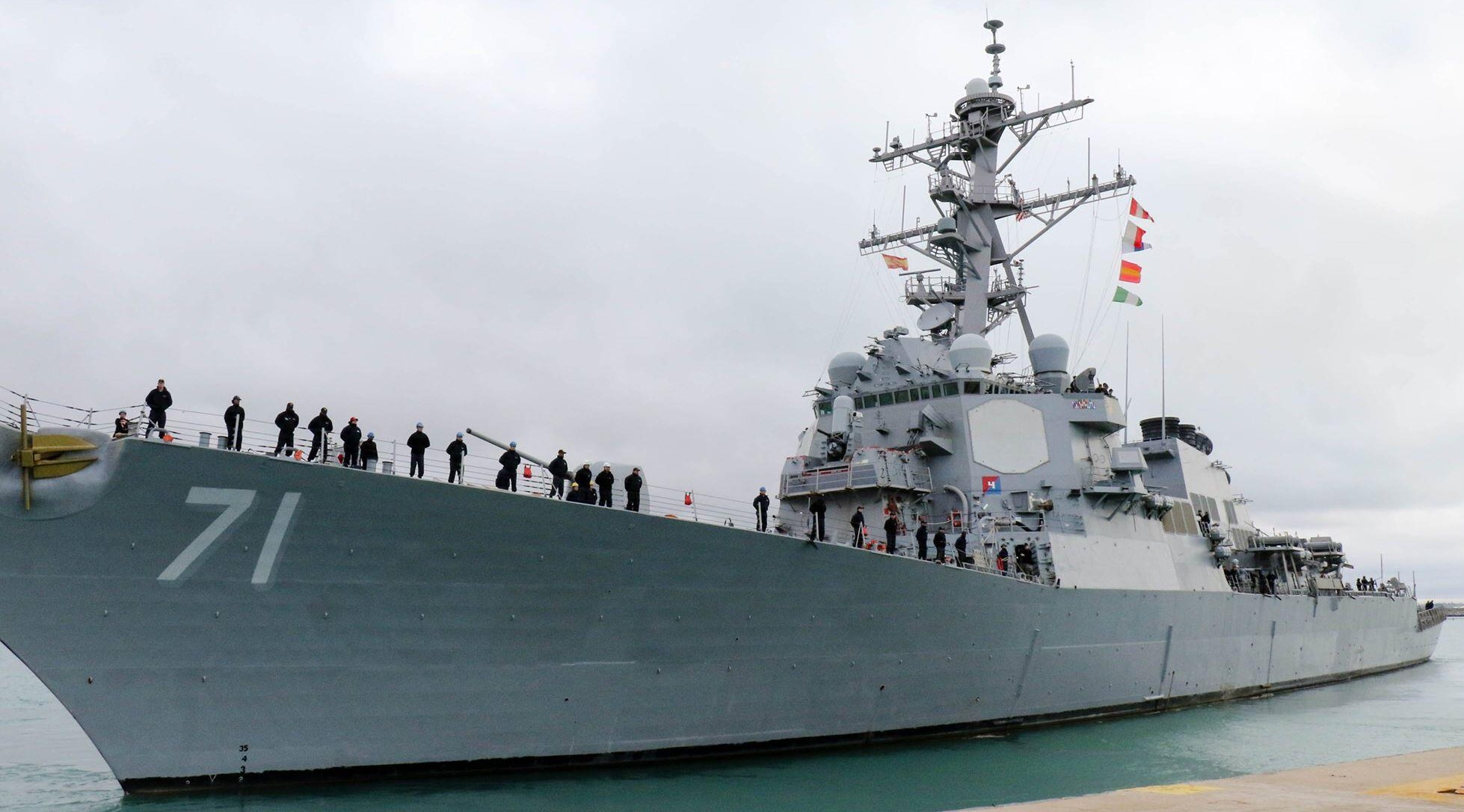 ddg-71 uss ross guided missile destroyer departing rota spain 2018 118