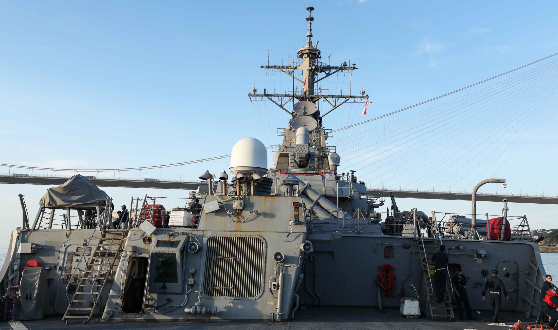 ddg-71 uss ross guided missile destroyer bosphorus strait transit 2021 133