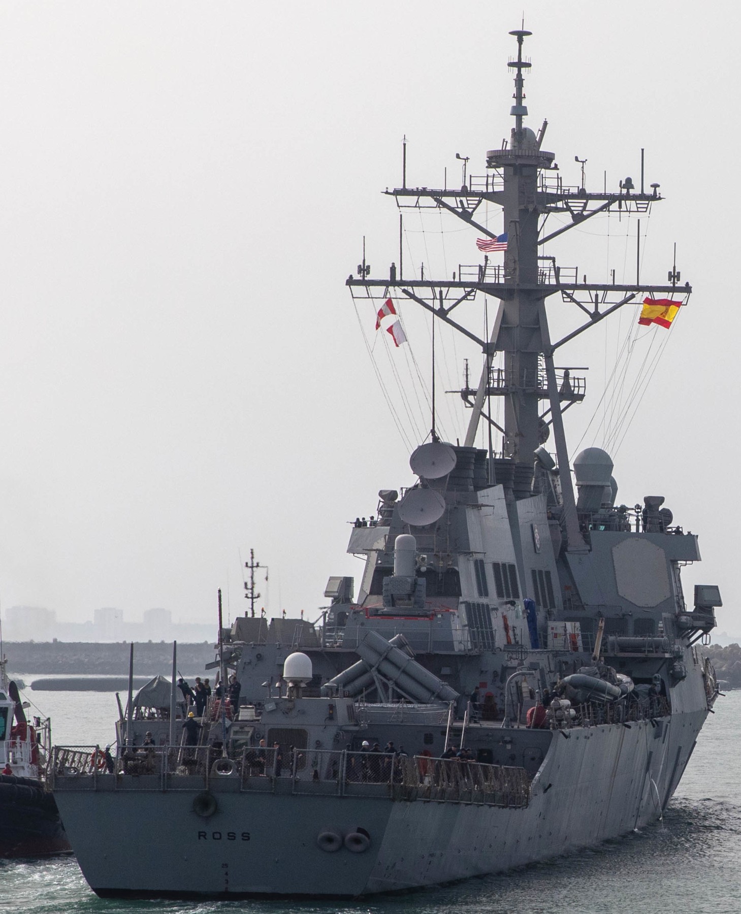 ddg-71 uss ross guided missile destroyer departing rota spain 2022 155