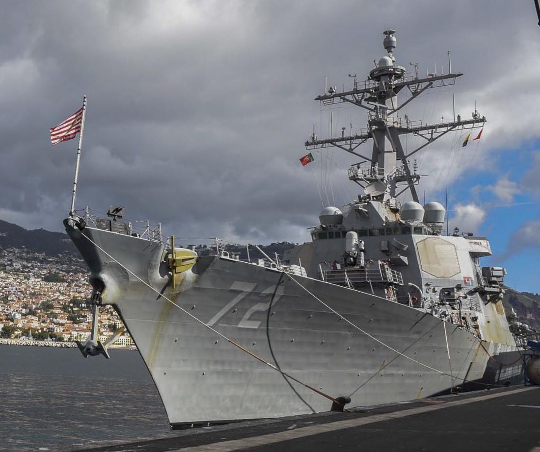 ddg-72 uss mahan guided missile destroyer arleigh burke class aegis bmd 07 funchal portugal
