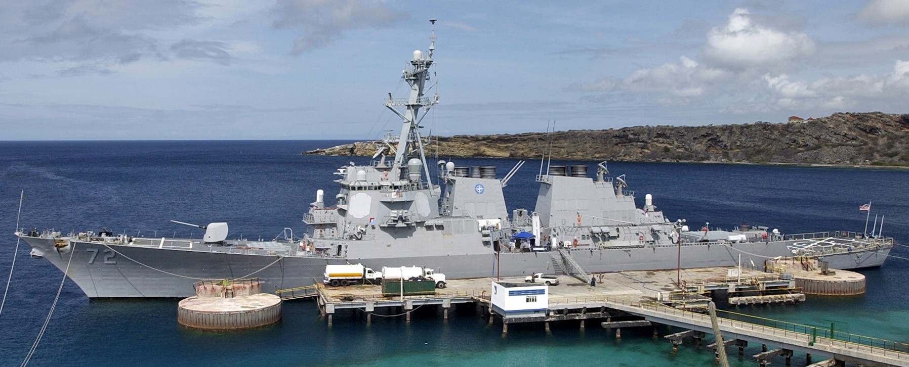 ddg-72 uss mahan guided missile destroyer arleigh burke class aegis bmd 36 curacao antilles