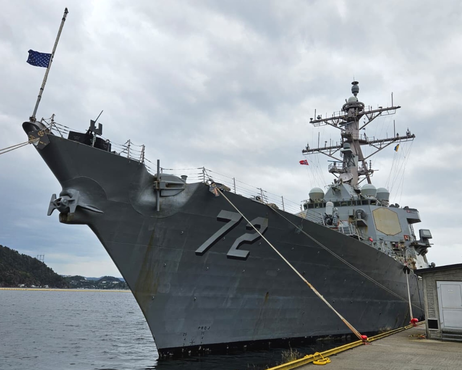 uss mahan ddg-72 guided missile destroyer aegis bergen norway 2025