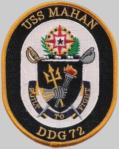 ddg-72 uss mahan crest insignia patch badge destroyer us navy 03p