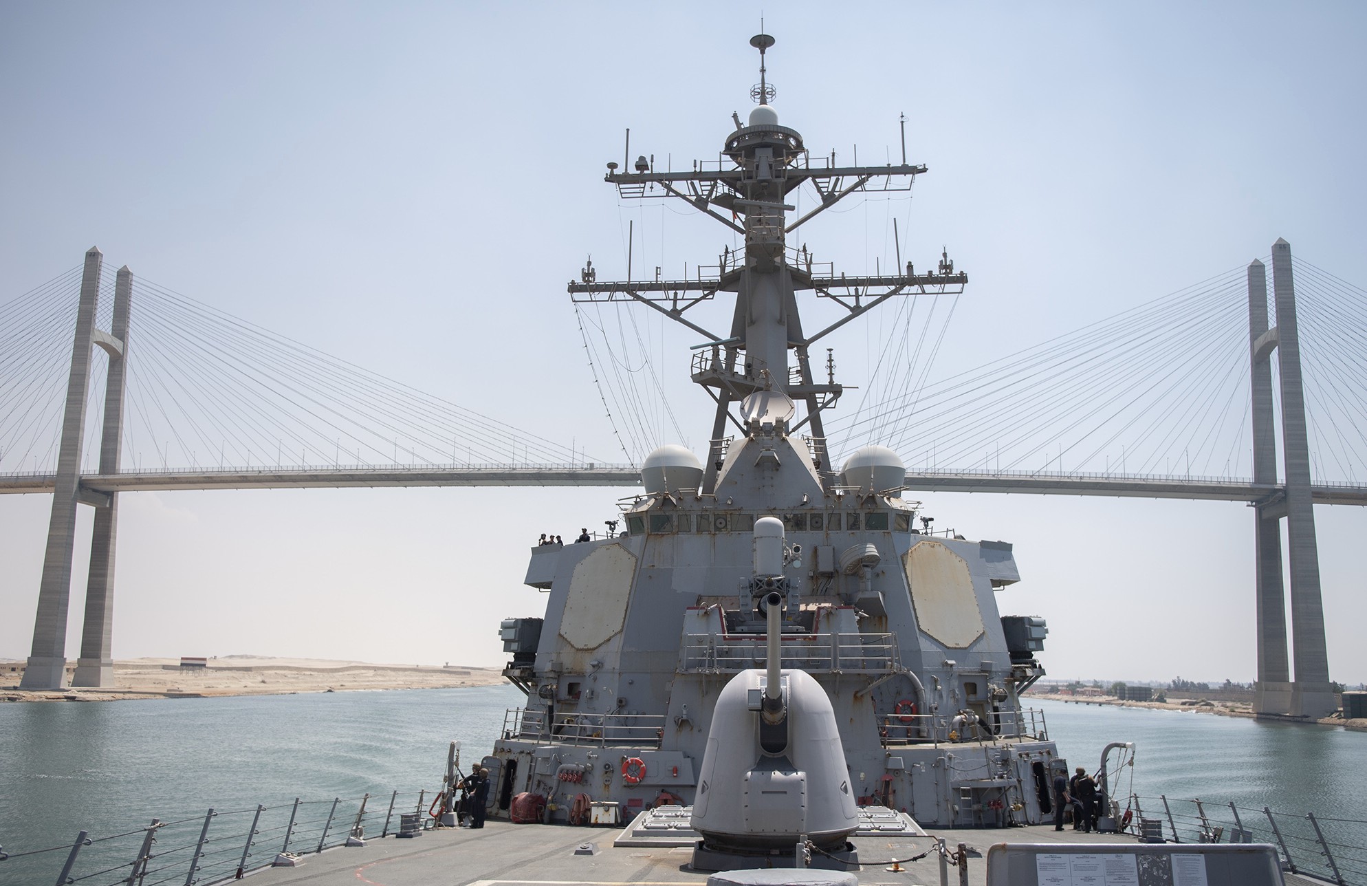 ddg-74 uss mcfaul guided missile destroyer arleigh burke class aegis us navy suez canal 07
