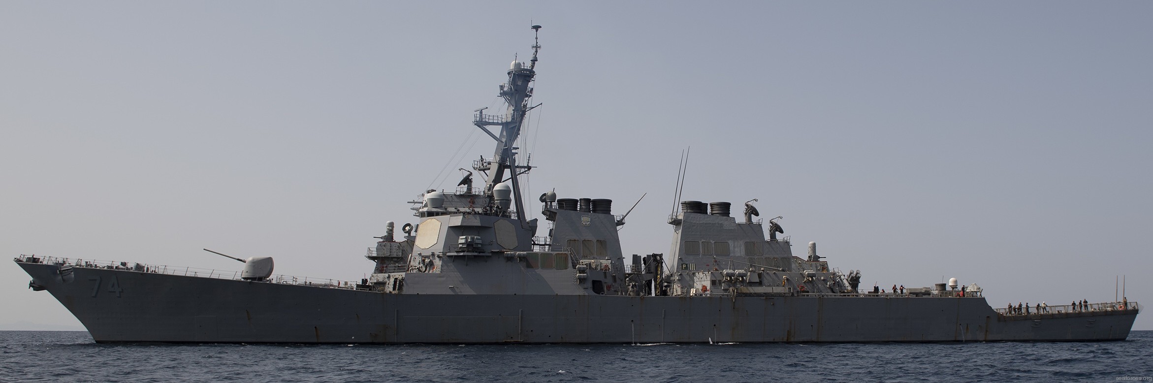 ddg-74 uss mcfaul guided missile destroyer arleigh burke class aegis bmd 16