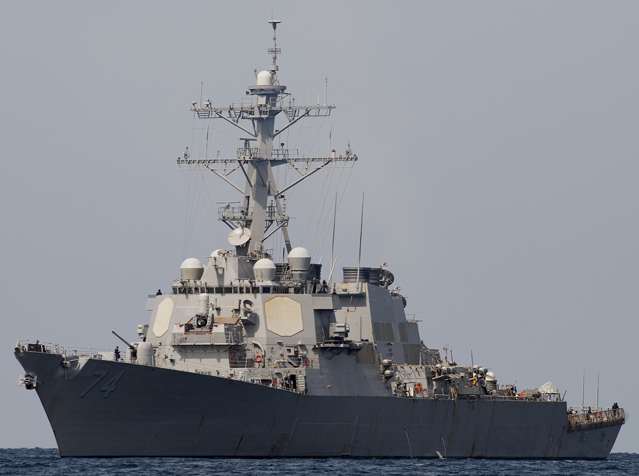 ddg-74 uss mcfaul guided missile destroyer arleigh burke class aegis bmd 17