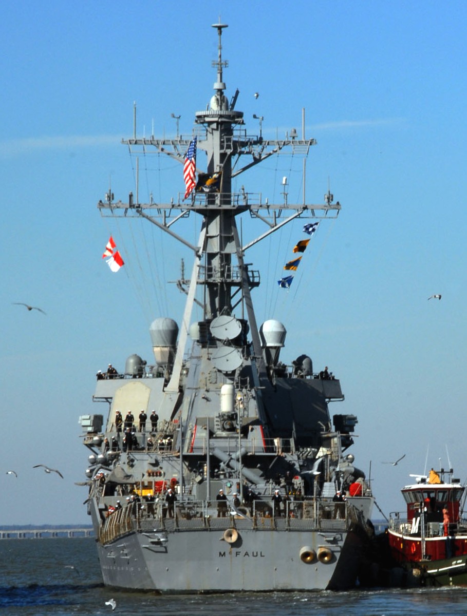 ddg-74 uss mcfaul guided missile destroyer arleigh burke class aegis bmd 31