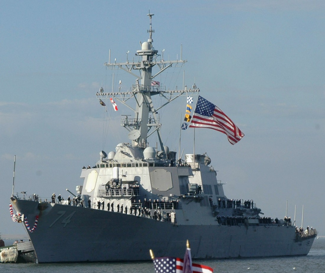 ddg-74 uss mcfaul guided missile destroyer arleigh burke class aegis bmd 40