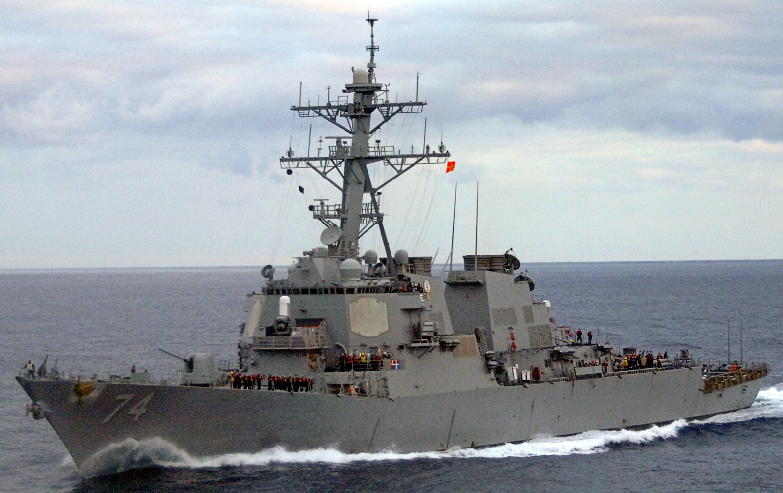 ddg-74 uss mcfaul guided missile destroyer arleigh burke class aegis bmd 46
