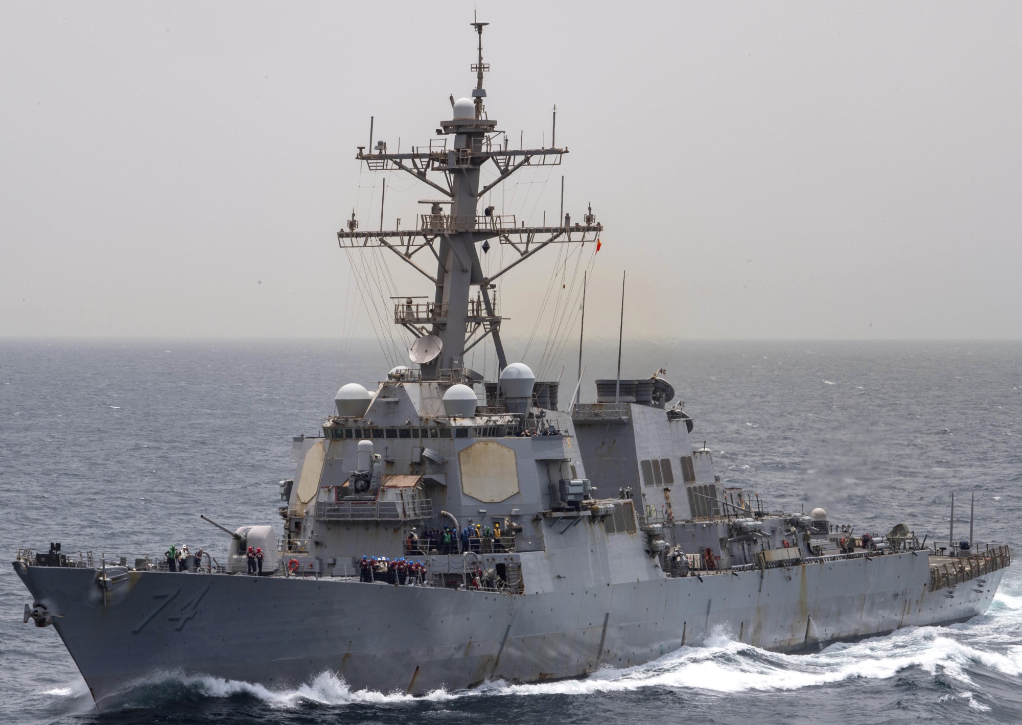 ddg-74 uss mcfaul guided missile destroyer arleigh burke class aegis us navy gulf of aden 65