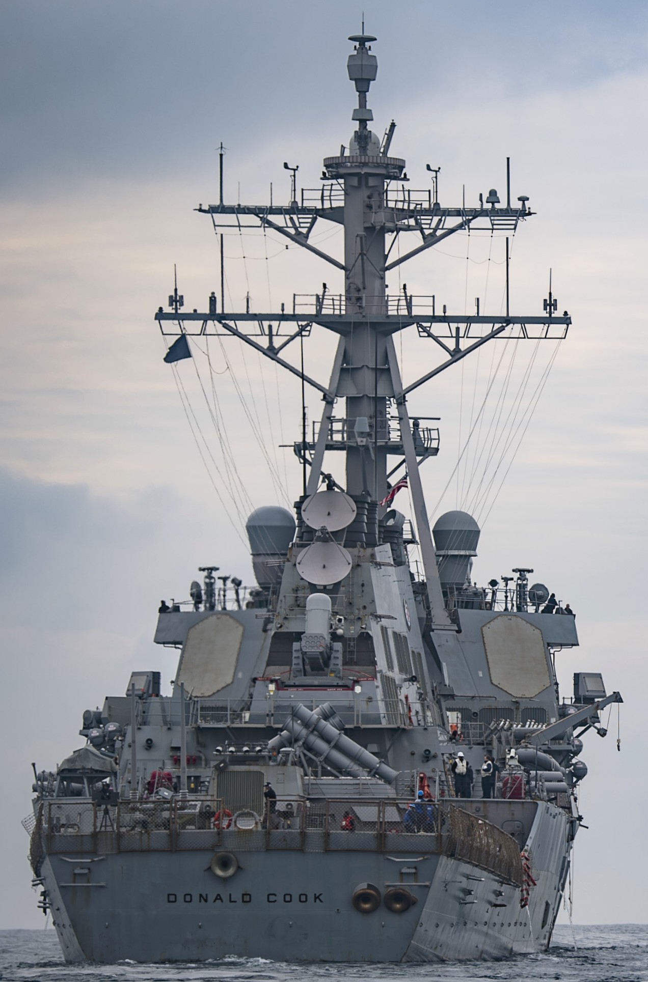 ddg-75 uss donald cook guided missile destroyer mediterranean sea 2018 02
