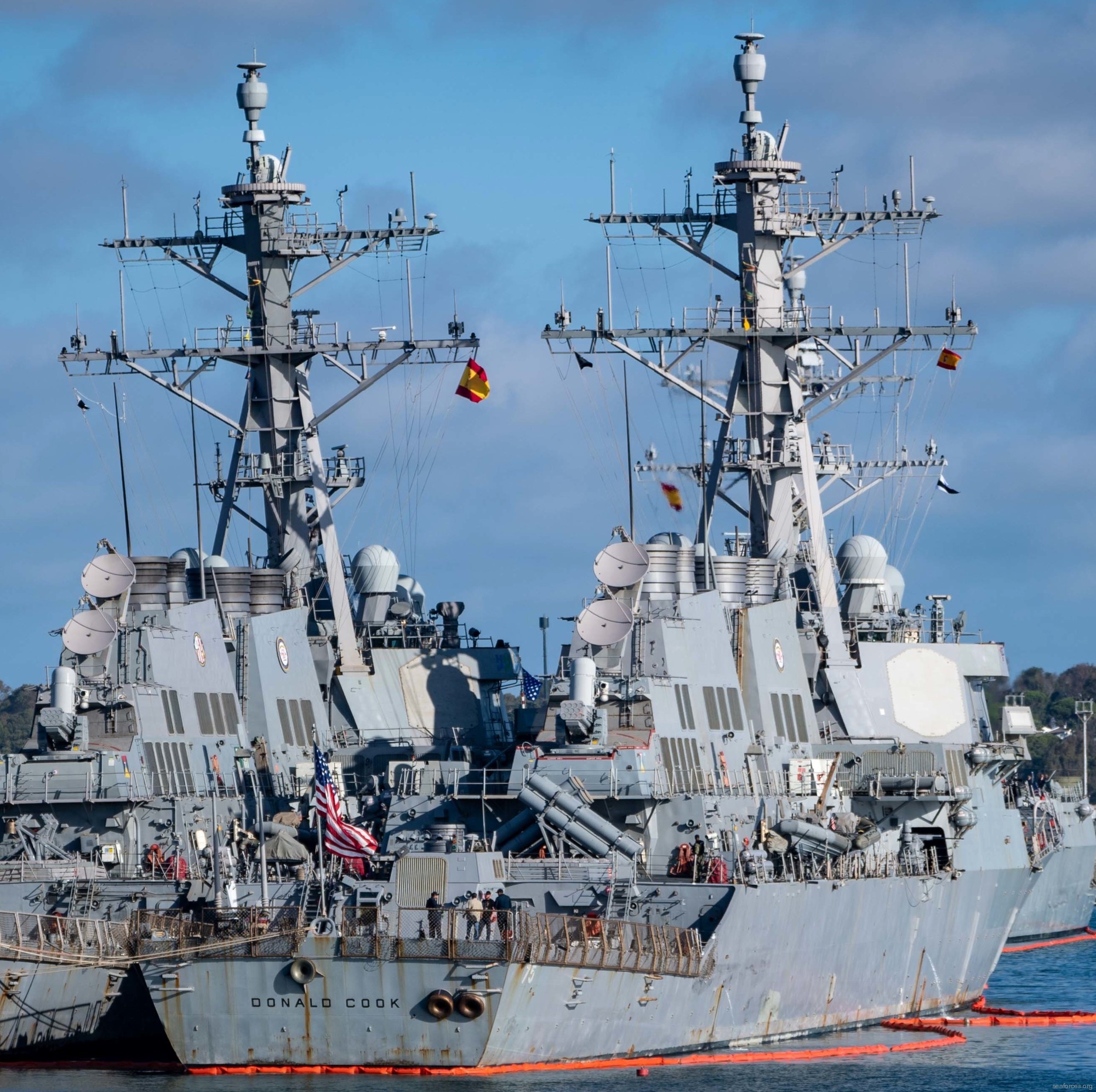 ddg-75 uss donald cook guided missile destroyer arleigh burke class aegis 170 rota spain