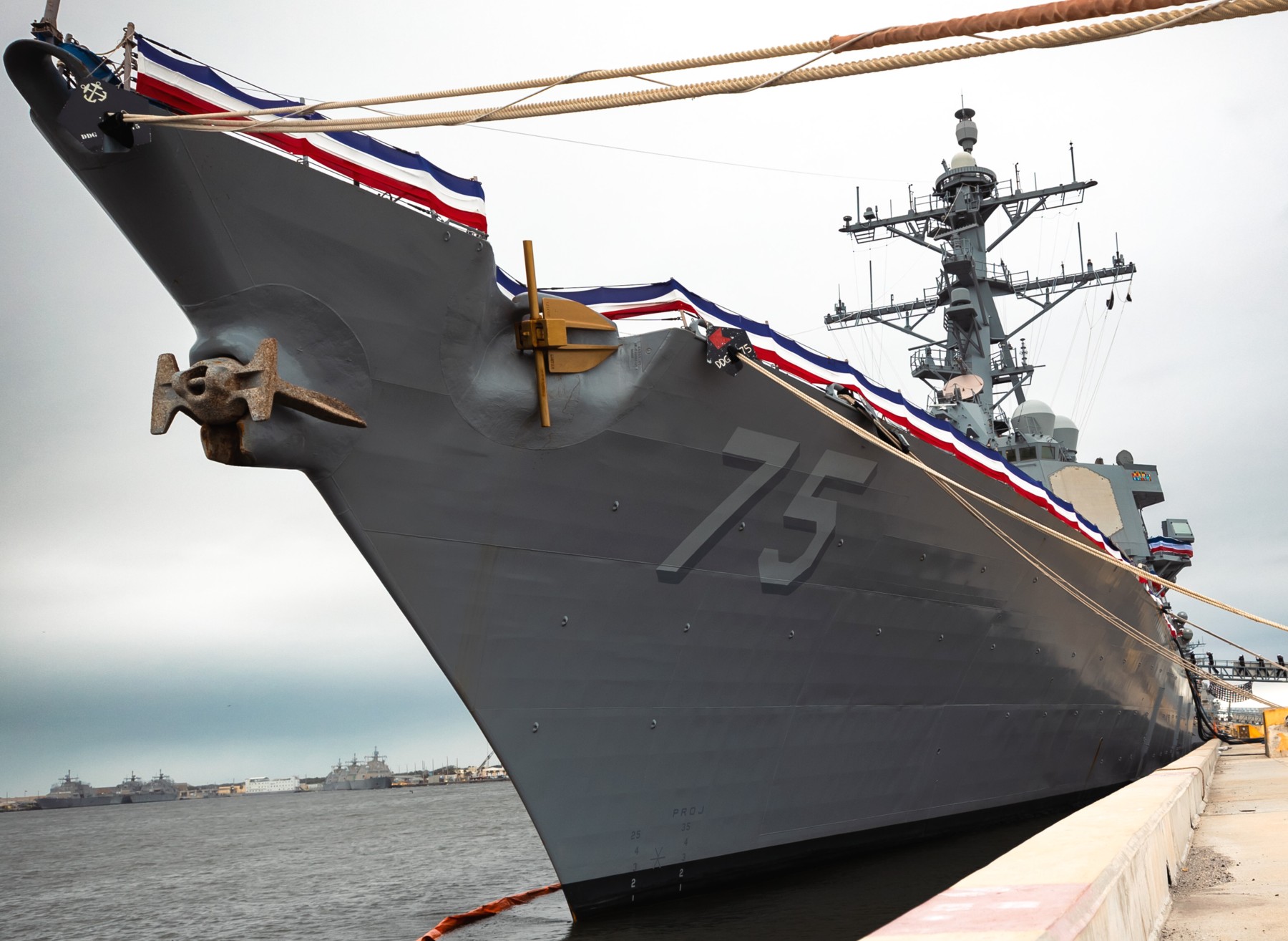 uss donald cook ddg-75 guided missile destroyer change command mayport florida 2023
