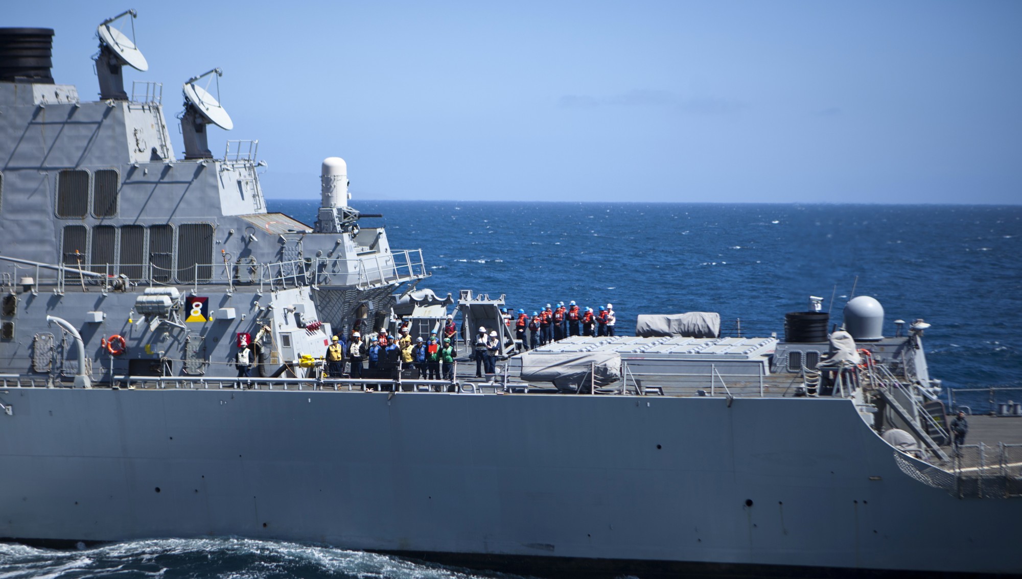 ddg-76 uss higgins guided missile destroyer ras replenishment 37