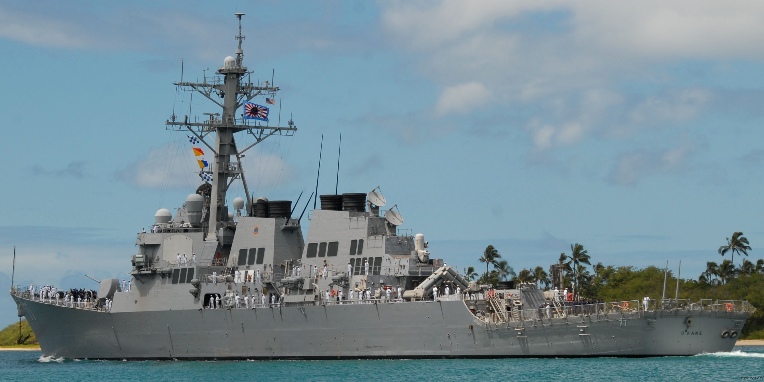 ddg-77 uss o'kane guided missile destroyer arleigh burke class navy aegis 32 joint base pearl harbor hickam hawaii