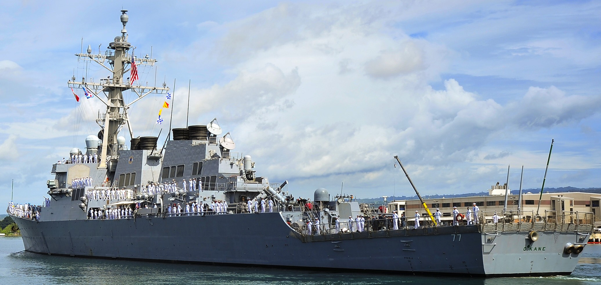 ddg-77 uss o'kane guided missile destroyer arleigh burke class navy aegis pearl harbor hickam 68