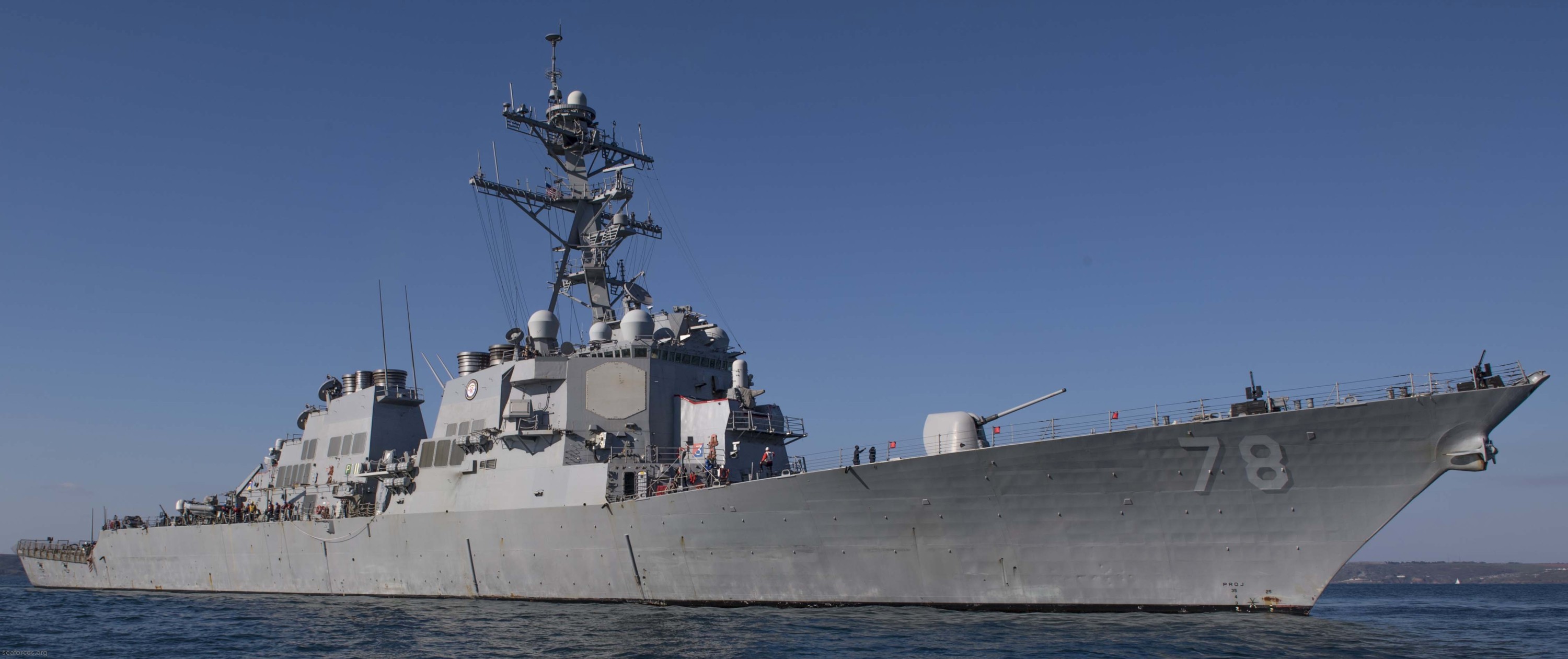 ddg-78 uss porter guided missile destroyer arleigh burke class aegis 26 english channel