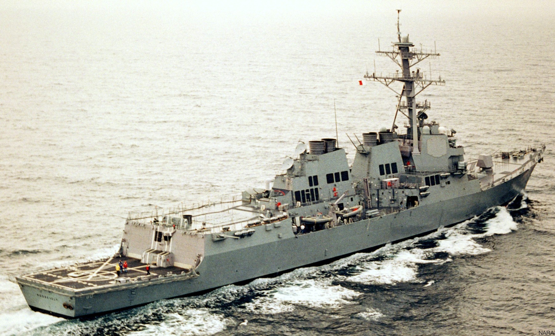 ddg-80 uss roosevelt guided missile destroyer arleigh burke class us navy trials ingalls 02