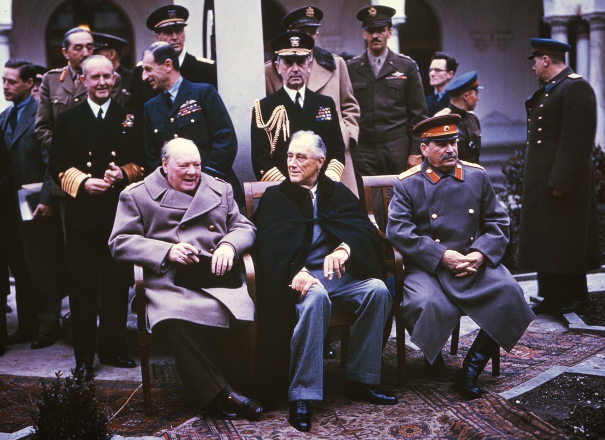 franklin delano roosevelt president winston churchill josef stalin yalta conference