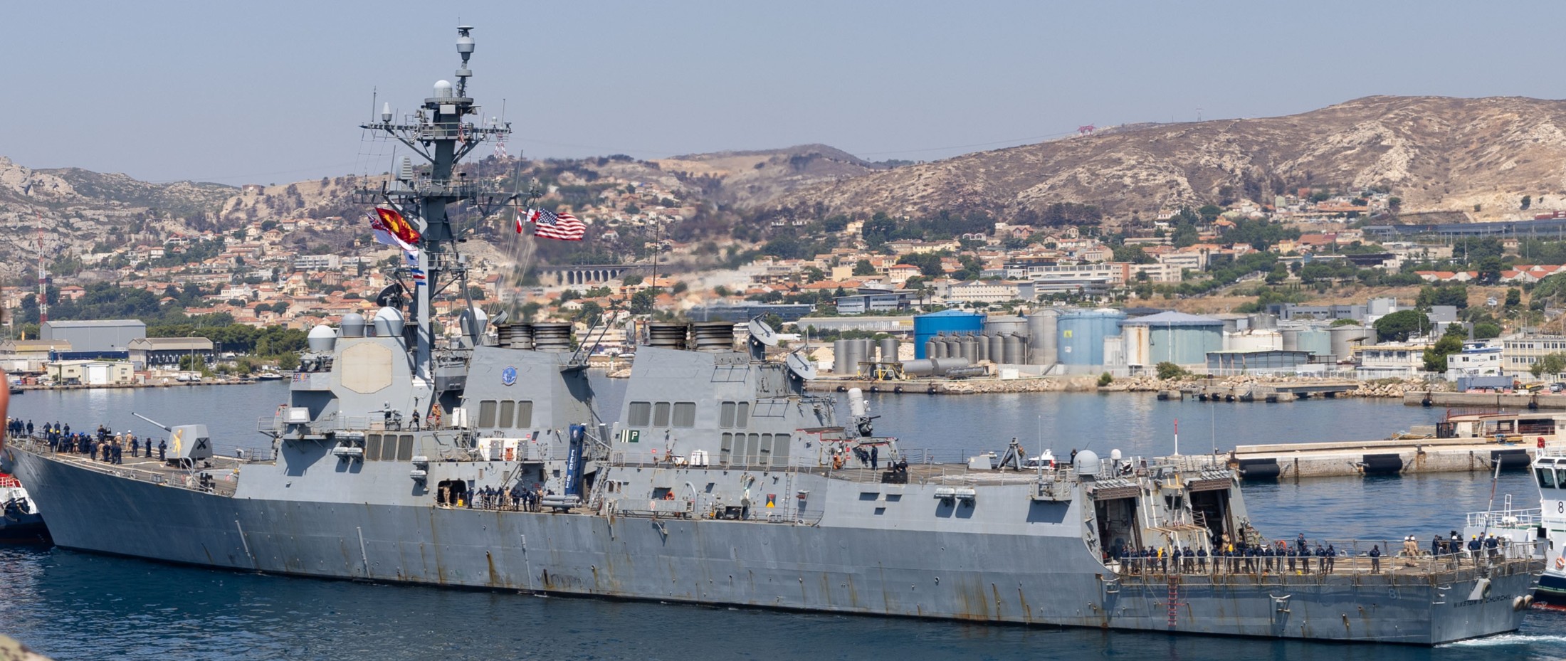 uss winston s. churchill ddg-81 guided missile destroyer marseille france 2025