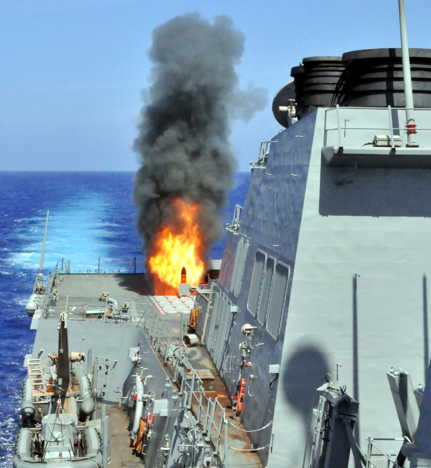 ddg-82 uss lassen arleigh burke class guided missile destroyer aegis 53 rur-5 asroc anti-submarine rocket