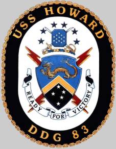 DDG-83 USS Howard patch crest insignia