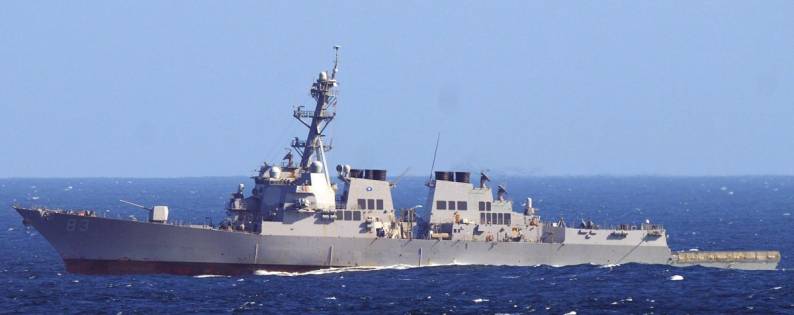 DDG-83 USS Howard Arleigh Burke class guided missile destroyer AEGIS