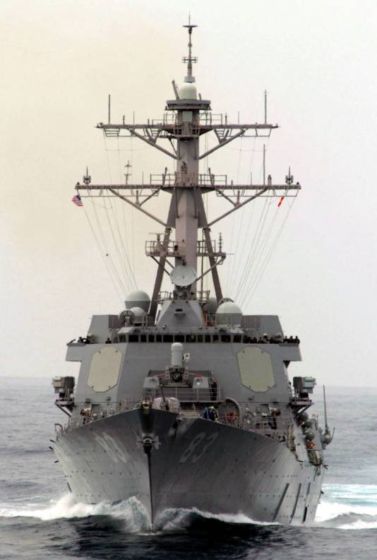 DDG-83 USS Howard Arleigh Burke class guided missile destroyer AEGIS