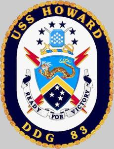 USS Howard DDG-83 crest insignia patch
