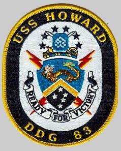 DDG-83 USS Howard insignia patch crest