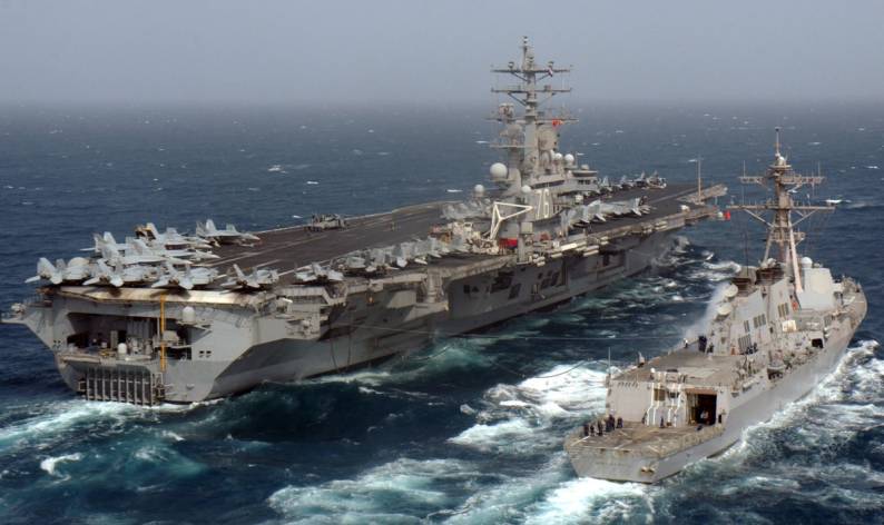 DDG-85 USS McCampbell and CVN-76 USS Ronald Reagan