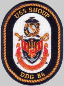 DDG-86 USS Shoup insignia patch crest