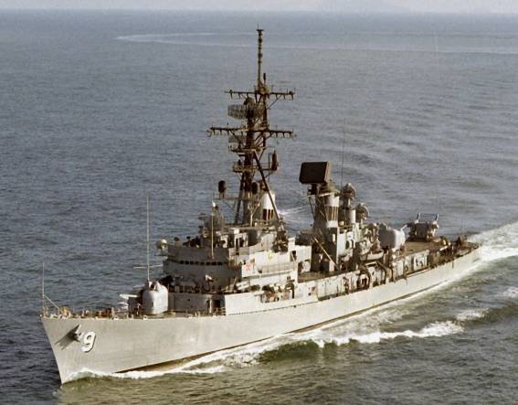 DDG-9 USS Towers - Charles F. Adams class guided missile destroyer
