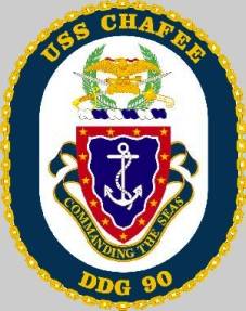 DDG-90 USS Chafee patch crest insignia